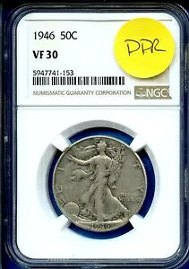1946 P NGC VF30 �E�H�[�L���O ���o�e�B �n�[�t�_���[ 50c 1946-P VF-30 - DDR FS-801
