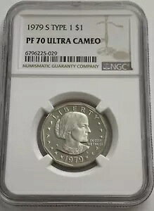 1979 S $1 �^�C�v 1 NGC PF70 �E���g�� �J���I �v���[�t �X�[�U�� B. �A���\�j�[ �h�� SBA �z���C�g LB