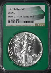 1987 AJ Vo[ C[O NGC MS69 ~g {bNX x O[ RA - ?COINGIANTS?