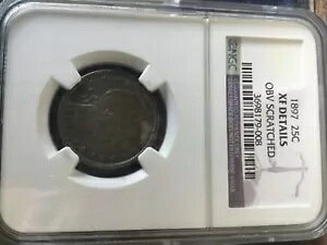 1897 barber guarter ngc exf �ڍ� obv �X�N���b�`