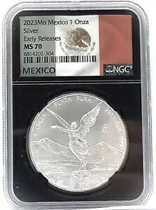 2023 メキシコ 1 オンザ 1 オンス シルバー NGC MS70 早期リリース