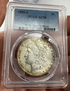 1898-S [K Vo[ h PCGS AU 58 VNȃIWi̕\ʂ͂܂