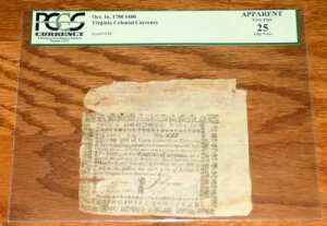 1780 �N 10 �� 16 �� $400 �o�[�W�j�A�A���n���� PCGS �ɍ� 25 ���|��