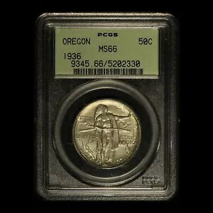 1936 50c �I���S���L�O�V���o�[ �n�[�t�_���[ PCGS MS 66 - �������� �č�