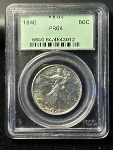 1940 �E�H�[�L���O ���o�e�B �n�[�t�_���[ - 50c PCGS PR64 - �v���[�t - OGH- �I�[���h �O���[�� �z���_�[
