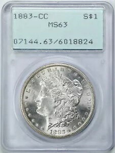 1883-CC $1 ���[�K�� �V���o�[ �_���[ MS63 PCGS 6018824 ���g���[