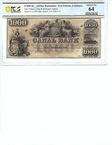 18__-1850 N 1,000 hcACWAiBj[I[Y PCGS Bnk 64 CH UNC!!!