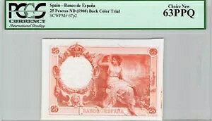 XyC J[ gCA 25 PESETAS (1908) PCGS 63