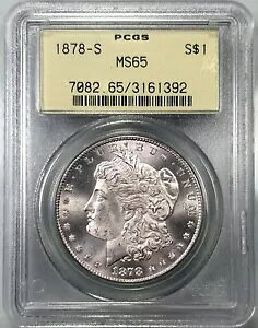 1878-S $1 K h PCGS MS65 OGH uXg zCg Eg tXeB `CX BU+