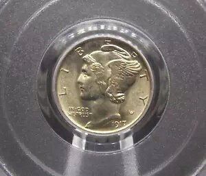1917 "D" }[L[ Vo[ _C 10c PCGS MS64 #850 Unc BU  ECC&C, Inc.