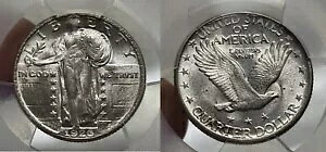 1926 D �X�^���f�B���O ���o�e�B �N�H�[�^�[ 25c PCGS MS 64