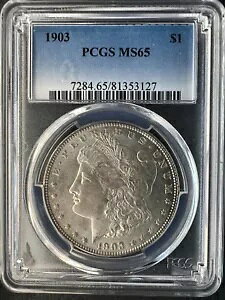 1903-P ���[�K�� �V���o�[ �_���[ PCGS MS65 - - �z���C�g & �y���S�[���f�� �g�[��