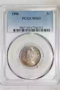 1906 ���o�e�B V �j�b�P�� PCGS MS65