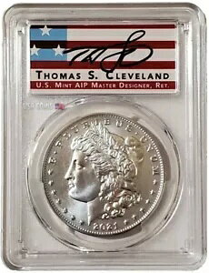 2021-O $1 100周年記念モルガンドル PCGS MS70 FDOI トーマス クリーブランド 銀貨