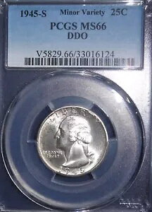 1945-S 25C Vg NH[^[ }Ci[ oGeB PCGS MS66 DDO ~NICE VARIETY~