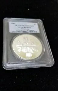 2011 ブリタニア PCGS PR70 DCAM イギリス ?2 2 ポンド シルバー プルーフ 1 オンス コイン