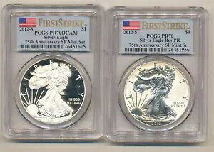 2012 S SF 2 �R�C�� �V���o�[ �C�[�O�� �Z�b�g PCGS PR70 FIRST STRIKE �v���[�t 70 FS w/REVERSE