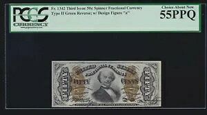 US 50c Xsi[[ʉ݃^Cv II obN FR 1342 PCGS 55 PPQ Ch AU (020)