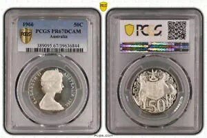 I[XgA Vo[ v[t 1966 50 Zg PCGS PR67DCAM