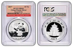 2017 10 ����`���C�i �p���_ PCGS MS69 �t�@�[�X�g �X�g���C�N ���b�h �t���b�O ���x�� X 10