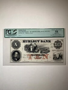Hurlbut Bank West Winsted CT W-1160-010-G060a Haxby 465-UNL $10 18__ ABNC プルーフ