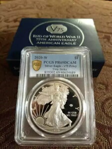 2020-W v[t $1 AJ Vo[ C[O 񎟐E 75th V75 PCGS PR69DCAM FS V75 W COA