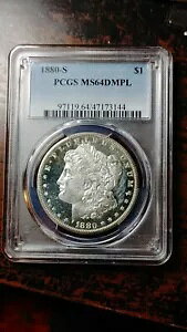 1880 S [K Vo[ _[ $1 PCGS MS64 DMPL fB[v ~[ 4270