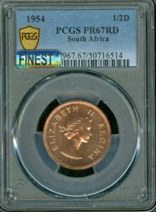 1954 AtJ 1/2D n[tyj[ PCGS PF67 bh MAC ō & X|bgX POP-4 *