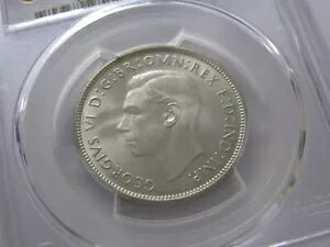 1946 �V���o�[ �t���[���� �O���[�h GEM �����ʃR�C�� KGVI PCGS MS65 �A�C �A�s�[�� +