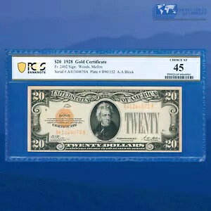 Fr.2402 1928 $20 20 h S[hؖS[h V[APCGS 45 Cmt #44670