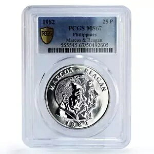 tBs 25 s\ }RX [Kc  MS67 PCGS  1982