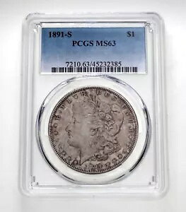 1891-S 1 h K h PCGS ɂ MS63 S[WX RCƂĊit܂B