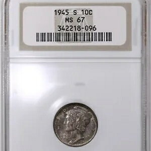 1945-S  10C NGC F MS67