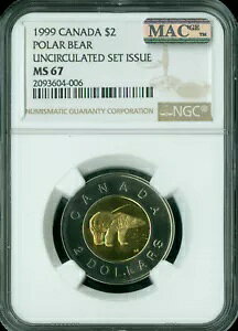 1999 �J�i�_ $2 TOONI NGC MS67 PQ 2ND �ō����O���[�h �X�|�b�g���X �|�b�v 1 �B