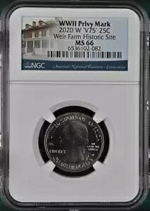 :2020-W 25C �E�B�A�[�t�@�[�� �j�� �A�����J ������ NGC MS66 V75 �v���C�x�[�g