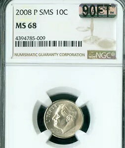 2008 �v���[�Y�x���g �_�C�� NGC MS68 SMS PQ MAC 90FT ���A *