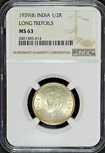 �C���h �C�M���X 1939(B) 1/2 ���s�[ �����O �g���t�H�C�� NGC MS63 �F��