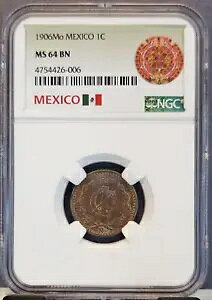 1906 ���L�V�R 1 �Z���^�{ 1C NGC MS 640 ���������󏭂ȍ����R�C��