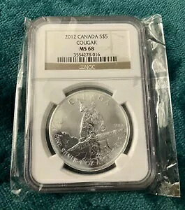 2012 Ji_ Vo[ $5 N[K[ RC 1 IX .999 t@C Vo[ NGC Xu MS68