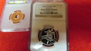 1998 年カナダアマチュアフィギュアスケート選手権ハーフダラー E5159 NGC PF6