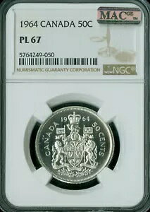 1964 Ji_ 50 Zg NGC PL67 2 Ԗڂ̍ōO[h MAC X|bgXB