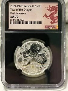 2024 P125 �I�[�X�g�����A S50C �h���S���N�ɏ������[�X MS 70 NGC