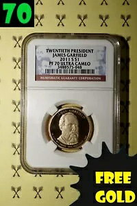 2011-S James Garfield NGC PF 70 Ultra Cameo ̂ 1144 AS[hobNt*