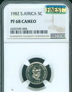 1982 ��A�t���J 5 �Z���g �v���[�t NGC PF68 �J���I MAC �i��??