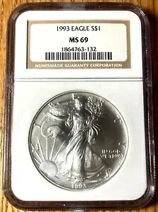 1993 AJ Vo[ C[O MS69 NGC uE č $1 h NVbN uE x