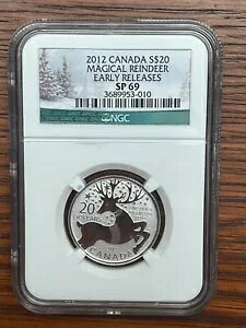 2012 �J�i�_ �V���o�[ $20 �}�W�J�� �g�i�J�C ���������[�X �V���o�[ �R�C�� SP69 NGC