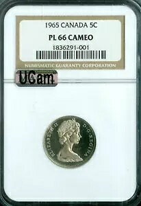 1965 �J�i�_ 5 �Z���g NGC MAC PL66 UCam �E���g�� �J���I �ō����O���[�h ���A *