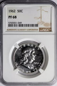 1962 50C �t�����N���� NGC PR68 �V���o�[ �n�[�t�_���[ �v���[�t!