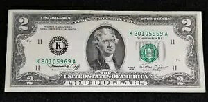 1976 $2 FRN G[ 20105969 ʔt@V[VA # B'day note 5-9-69 Celebrate