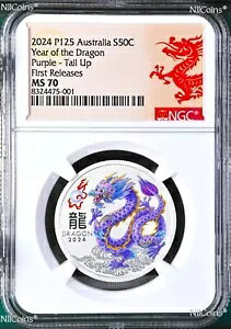 2024 �V���o�[����h���S�� NGC MS70 1/2 �I���X �R�C�� �J���[ �p�[�v�� - �e�[���A�b�v